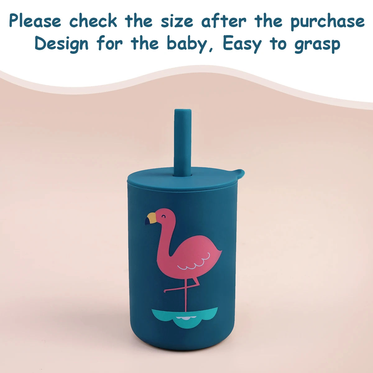 Toddler Feeding Bottle – Silicone Straw Cup for Kids
