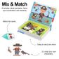Funny Children's Intelligent Magnetic Book 3D Cartoon Puzzles Jigsaw Brain Training Game Educational Toys for Kids Gift Xmas Toy