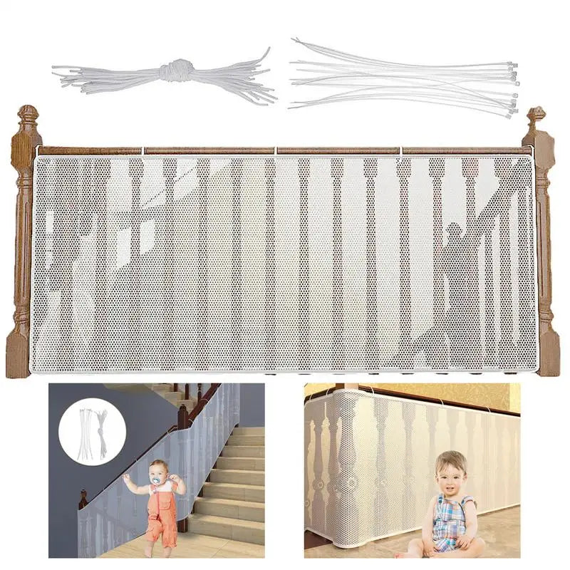 2 M 3 M Thickened Safety Rope Net Balcony Protective Net Fall Protection Kid Stairs Safety Net Baby Adjustable Stair Fence