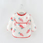 Newborn Baby Bibs Blouse Waterproof Long-sleeved Reverse Dressing Infant Eating Clothes Apron Bib Protective Clothing 0-2Years