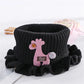 6 Colors Warmer Baby Knitted Scarf Cartoon Giraffe Ruffle Neck Girls Kids Warm Scarves Collar Circle Outdoor Winter Scarfs