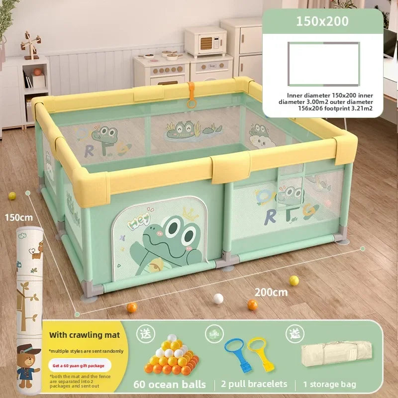 Non-Toxic Baby Playpen with Crawling Mat