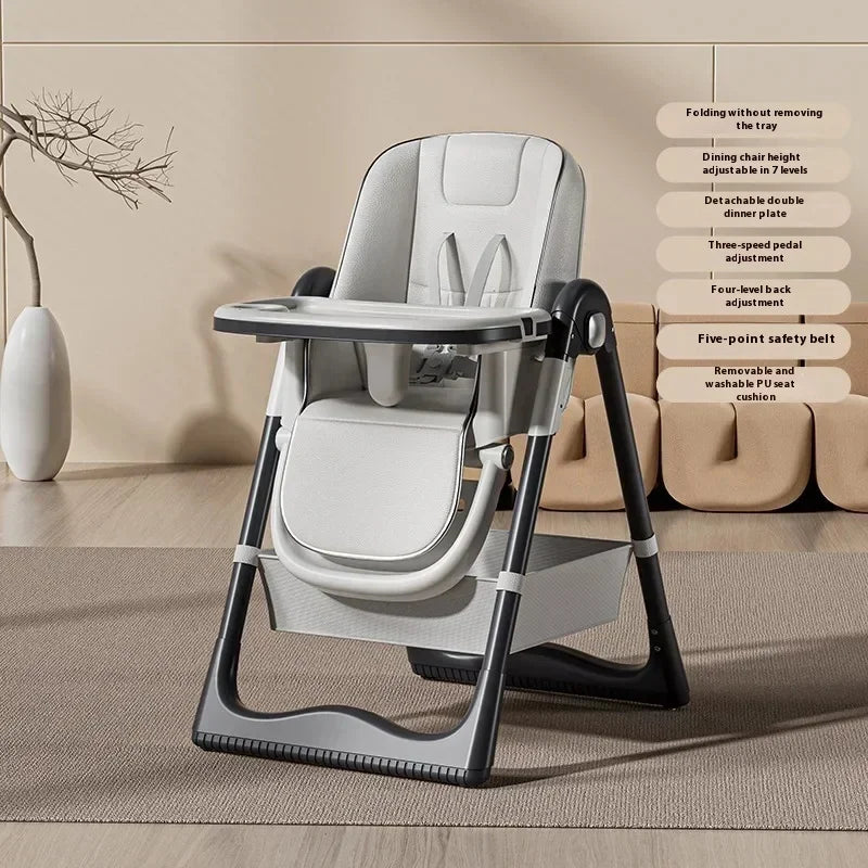 Household Baby Highchair Multifunctional Children's Dining Chair Baby Eating Foldable Seat Dinning Chair Cadeira  Floor Chair