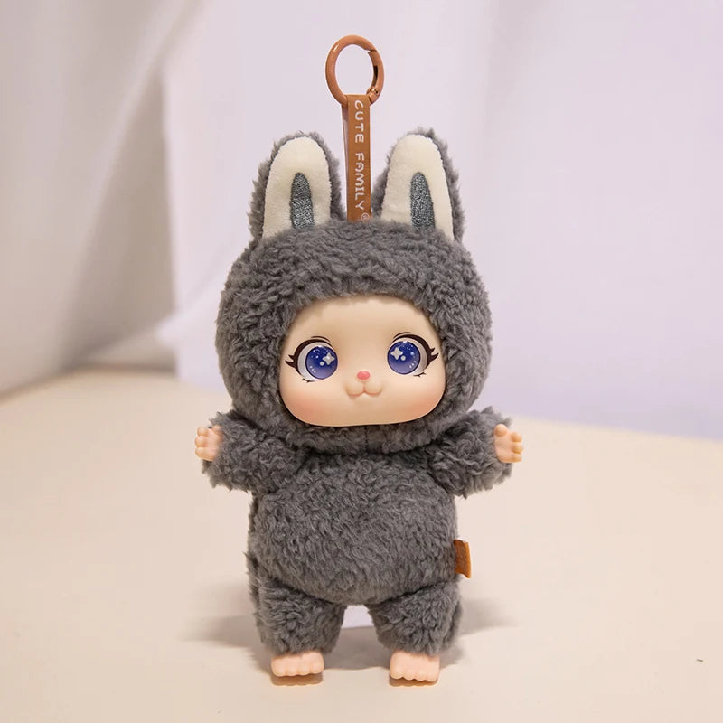 Family Animal Plush Toy – DIY Vinyl Keychain for Kids