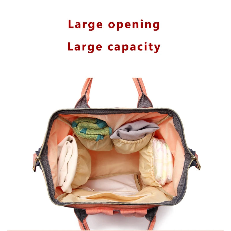 Fashion Oxford Diaper Backpack – Insulated Baby & Mom Bag