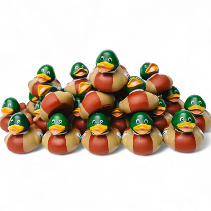 12/24pcs Mallard Rubber Duckies - Rubber Duck Bath Toys and Jeep Ducks for Party Favors