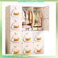 2025 Kids Wardrobe: Stainless Steel Storage Cabinet, Double Door Design Eco-Friendly & Child-Safe Easy Assembly Home Nursery