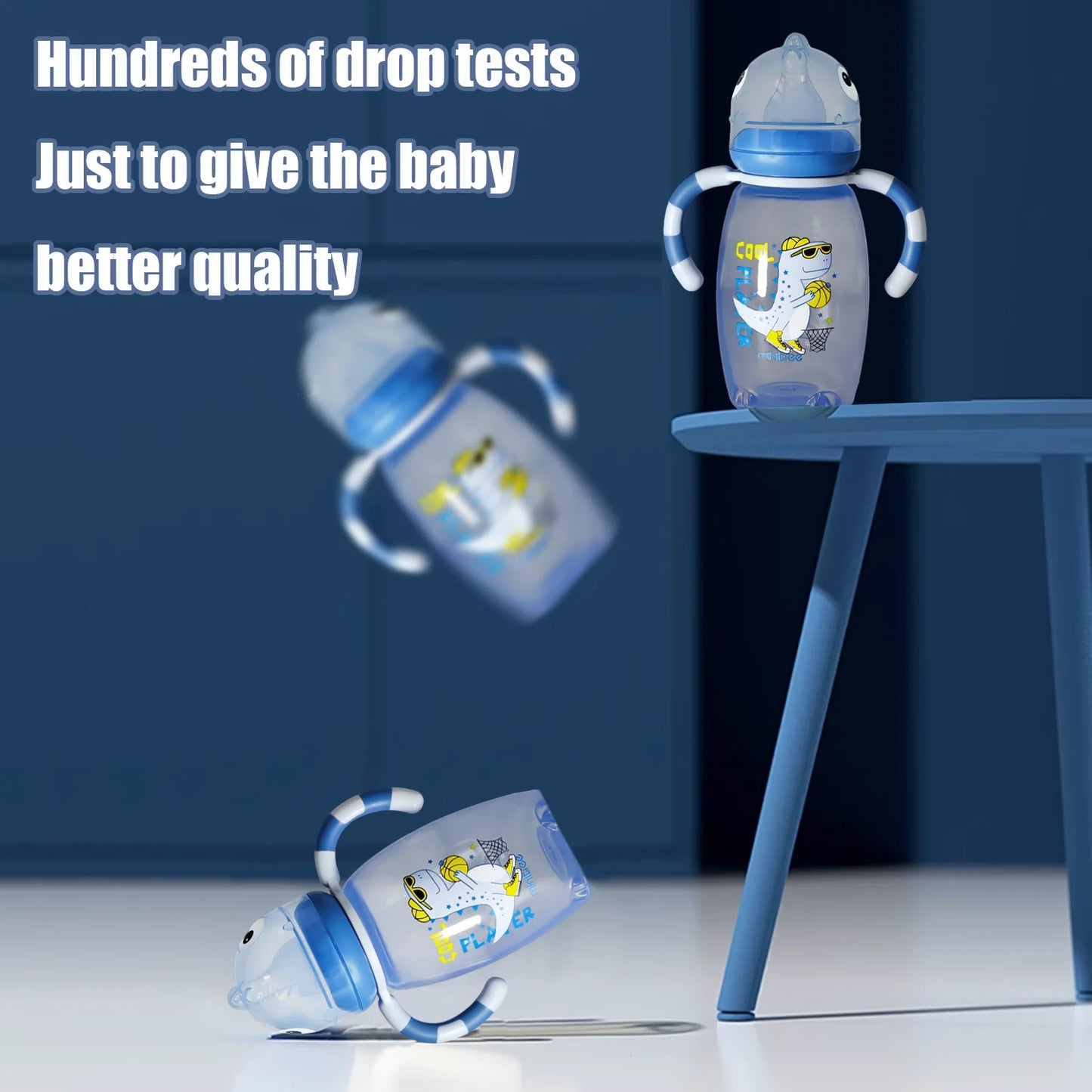 Biberon pour nouveau-né – 150/270 ml, en polypropylène sûr, anti-fuites