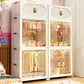 Children's Wardrobe Bedroom Closet Cabinet Baby Storage Box Toy Clothes Organizer Locker Folding Sorting Partition Wardrobe
