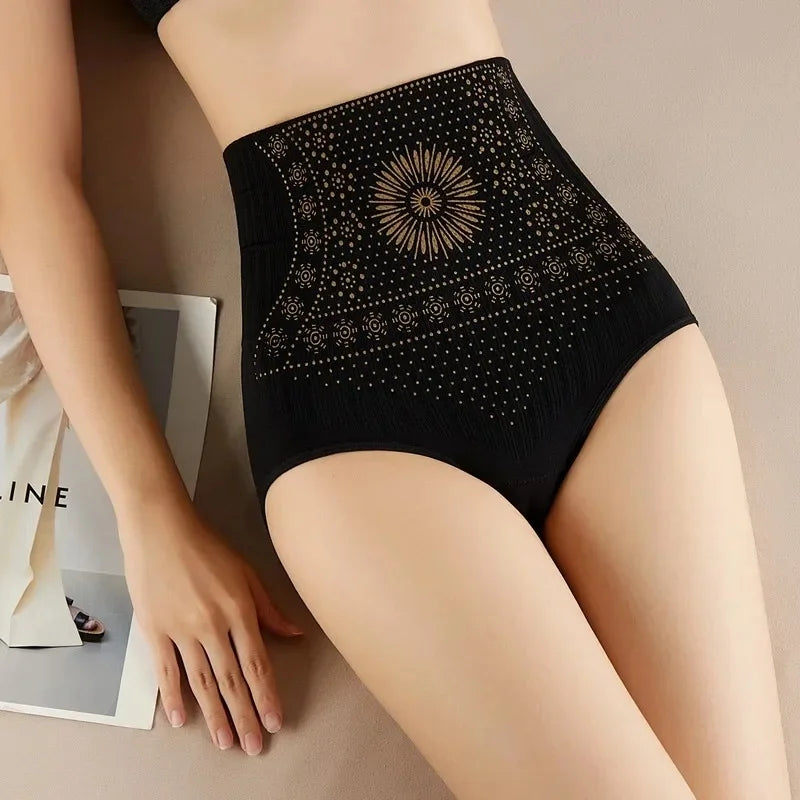 Seamless High Waist Postpartum Panties Women Abdomen Hip Lift Brief Shapewear Tummy Control Pants Breathable Slimming Underwear