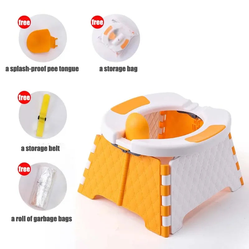 Portable Children's Travel Potty – Car & Toilet Training Seat