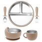 BPA Free Baby Dinner Set – Detachable Plate, Bowl, Cup & Cutlery
