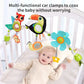 Baby Play Arch Crib Toy Stroller Hanging Toys, 0-12 Month Newborn Bed Winding Toys for Sensory Development Baby Car Seat Toys