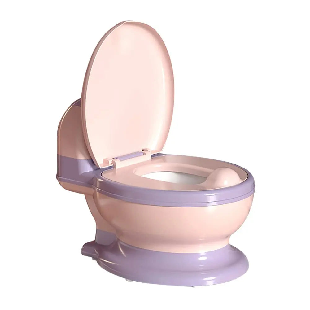Realistic Toddler Potty Seat – Soft Cushion, Music & Wipe Storage