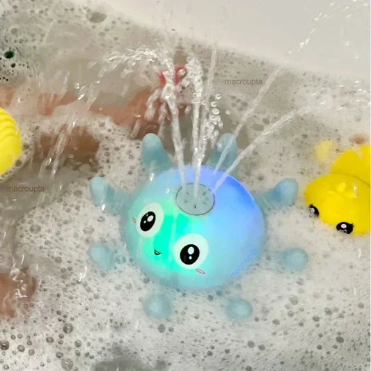 Spray Water Shower Baby Bath Toys Electric Whale Bath Ball with LED Light Music Bathtub Toy for Kids