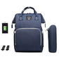Mummy Diaper Backpack – Large Capacity, USB, Waterproof