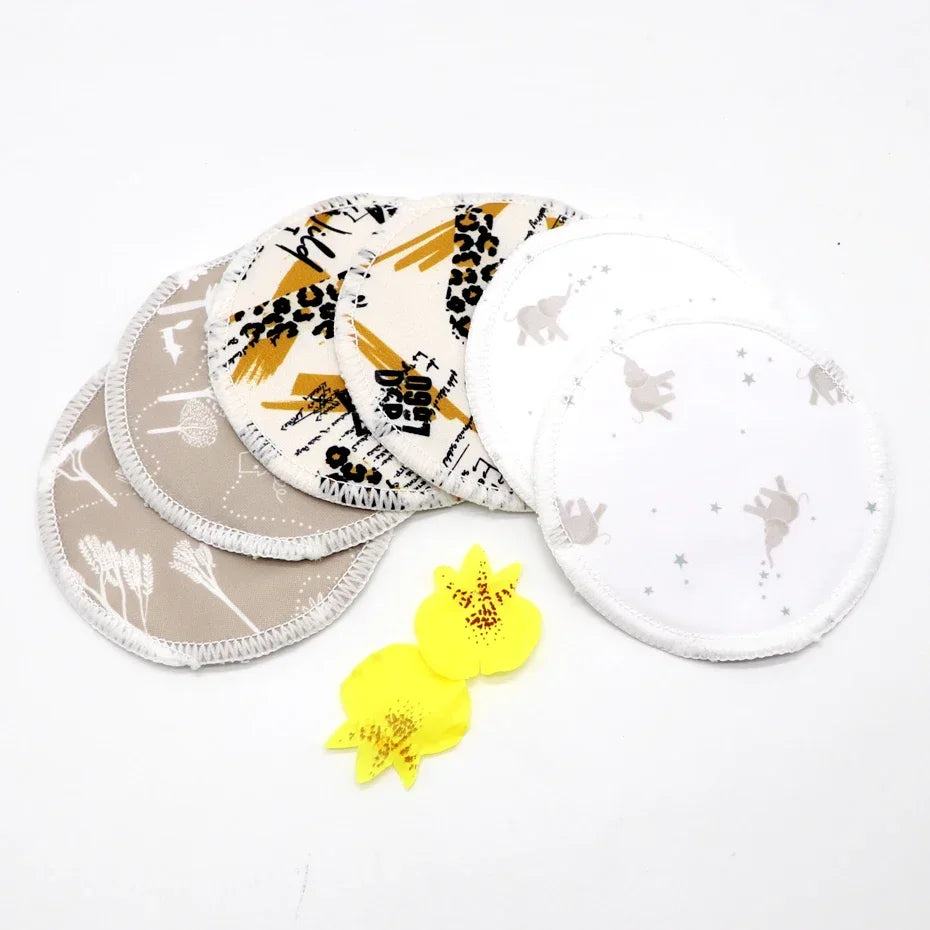 Breast Pads Bamboo Nursing Pads Absorbency Waterproof Washable Feeding Pad Reusable Breathablefor Nursing and Maternity Moms