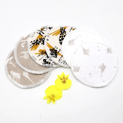 Breast Pads Bamboo Nursing Pads Absorbency Waterproof Washable Feeding Pad Reusable Breathablefor Nursing and Maternity Moms