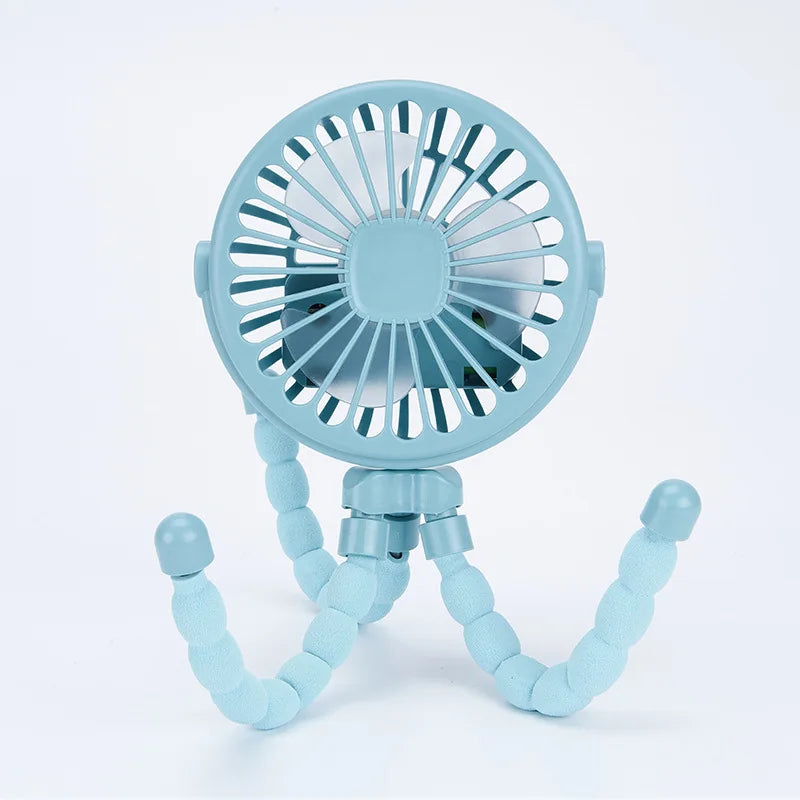 Baby Stroller Fan Rechargeable Battery Operated Portable USB Fan Mini Handheld Clip On Fan for Car Seat Crib Stroller Accessorie
