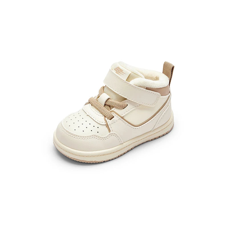 Balabala Low - top Boots Boys and Girls 2025 New Pure White Canvas Shoes