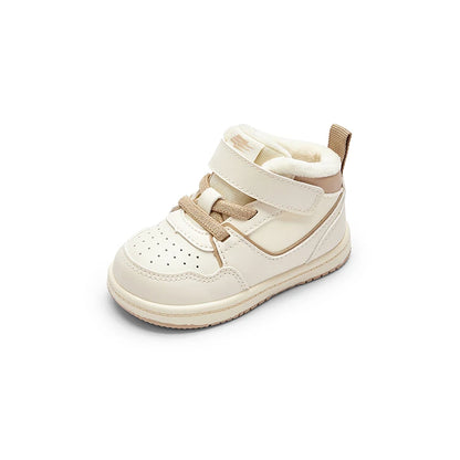 Balabala Low - top Boots Boys and Girls 2025 New Pure White Canvas Shoes