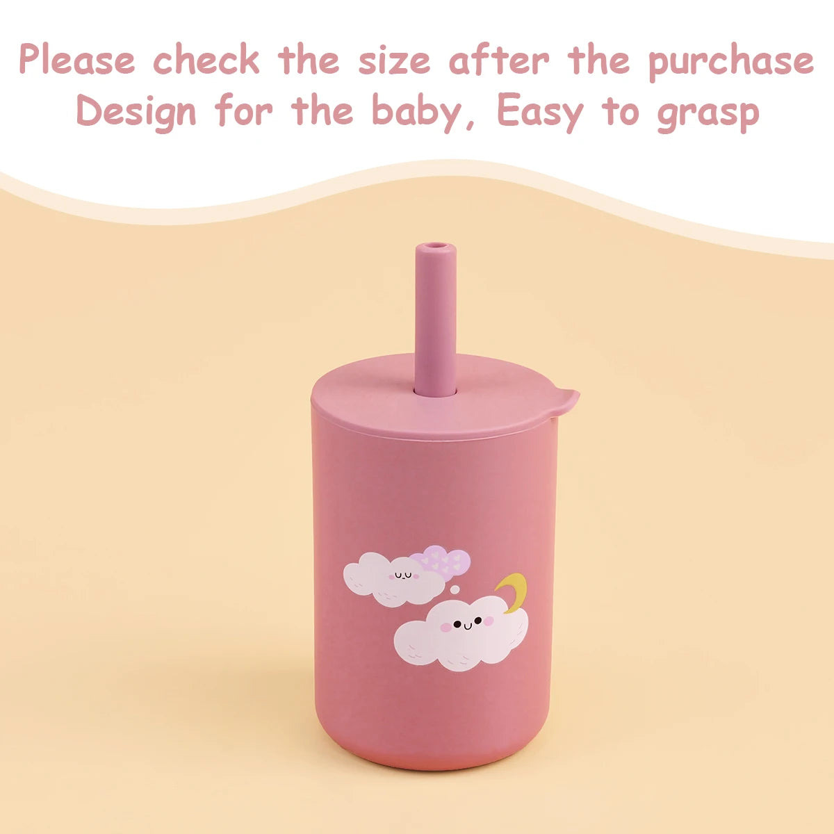 Toddler Feeding Bottle – Silicone Straw Cup for Kids