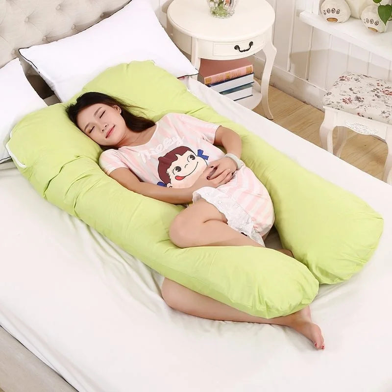 2022 New Full Body Nursing Pregnancy Pillow U-Shaped Maternity For Sleeping With Removable Cotton Cover