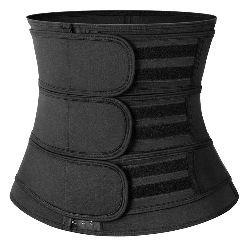 Women Waist Trimmer Tripple Belts Body Shaper Trainer Shapewear Girdle Tummy Control Slimming Fat Burning Postpartum Sheath Belt