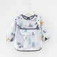 Newborn Baby Bibs Blouse Waterproof Long-sleeved Reverse Dressing Infant Eating Clothes Apron Bib Protective Clothing 0-2Years