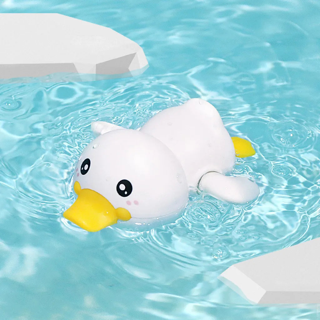 Bath Bathtub Toys for Toddlers Duck Rotatable Waterwheel Bathroom Strong Suckers Water Scoop Fun Bath Toys Kids Gifts