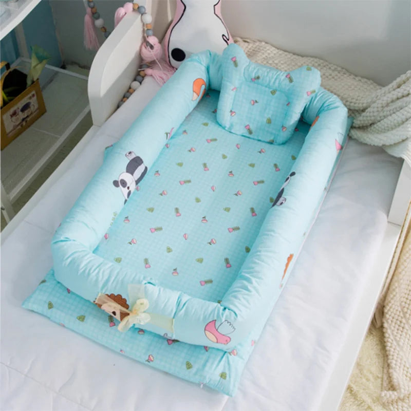 Portable Folding Baby Nest Travel Bed Crib Newborns Cots Sleep Nest Infant Cradle Bed Cuna Baby Nest Baby Dropshipping 90*50cm