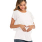 New Summer Women Pregnant Nursing T-Shirts Women's Wrap Tops Sleeveless Double Layer Blouse Tees  Clothes