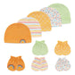 Unisex Cotton Newborn Baby Hat and Gloves Set 10Pieces