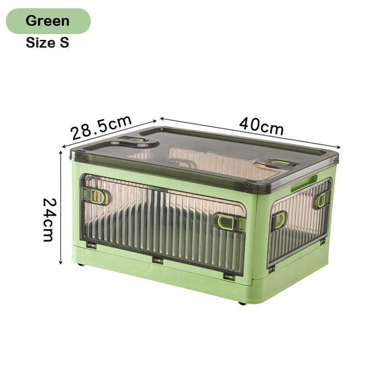 BGRORIO Foldable Storage Box Closet Organizer With Wheels Stackable Sundries Organizer Clothes Quilts Toys Books Storage Box