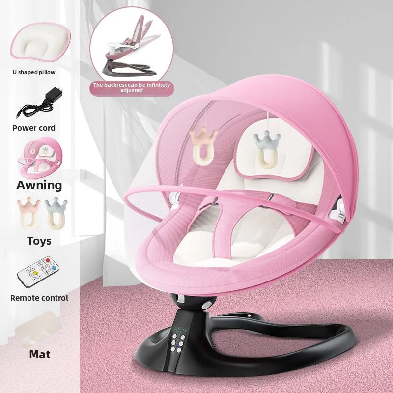 Baby Soothing Rocker Electric Swing Chair for Newborns 0–2 Years Calming Bouncer and Cradle Sleeper  Baby Swing Cradle Newborn