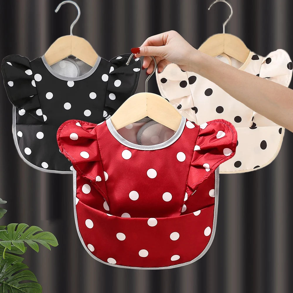Baby Feeding Bib Apron Kids Mess-proof Waterproof Bib for Baby Girls Children 0-4 Years Feeding Dining Laciness Smock Bibs Apron