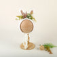 Cute Fox Flower Bonnet Newborn Wool Felt Photo Prop