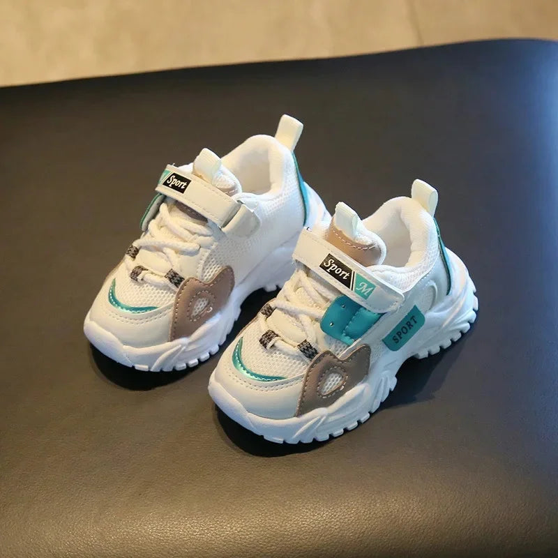 Spring Autumn New Style Children's Shoes Anti-Fall Learning to Walk Shoes Leather Surface for Babies Age 1 to 3 Kids Sports Shoe