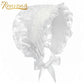 Embroidered Lace Ruffle Cap for Newborn Baby Photography