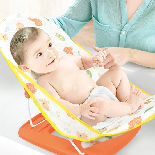 Summer Deluxe Baby Bather Seat Comfort Folding Baby Bather Rocking Chair Baby to Toddler Bath Tub - No-Slip Seat