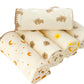 Newborn Gauze Bath Towel & Crinkle Blanket - INS Style Soft Breathable Cover Versatile for Nap Car Use Infant Swaddle Blanket