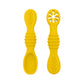 2PCS Baby Silicone Spoon & Fork Set – Soft Training Cutlery