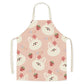 Cute little dinosaur bear rabbit pattern apron home linen children's cleaning apron kitchen cooking baking bib