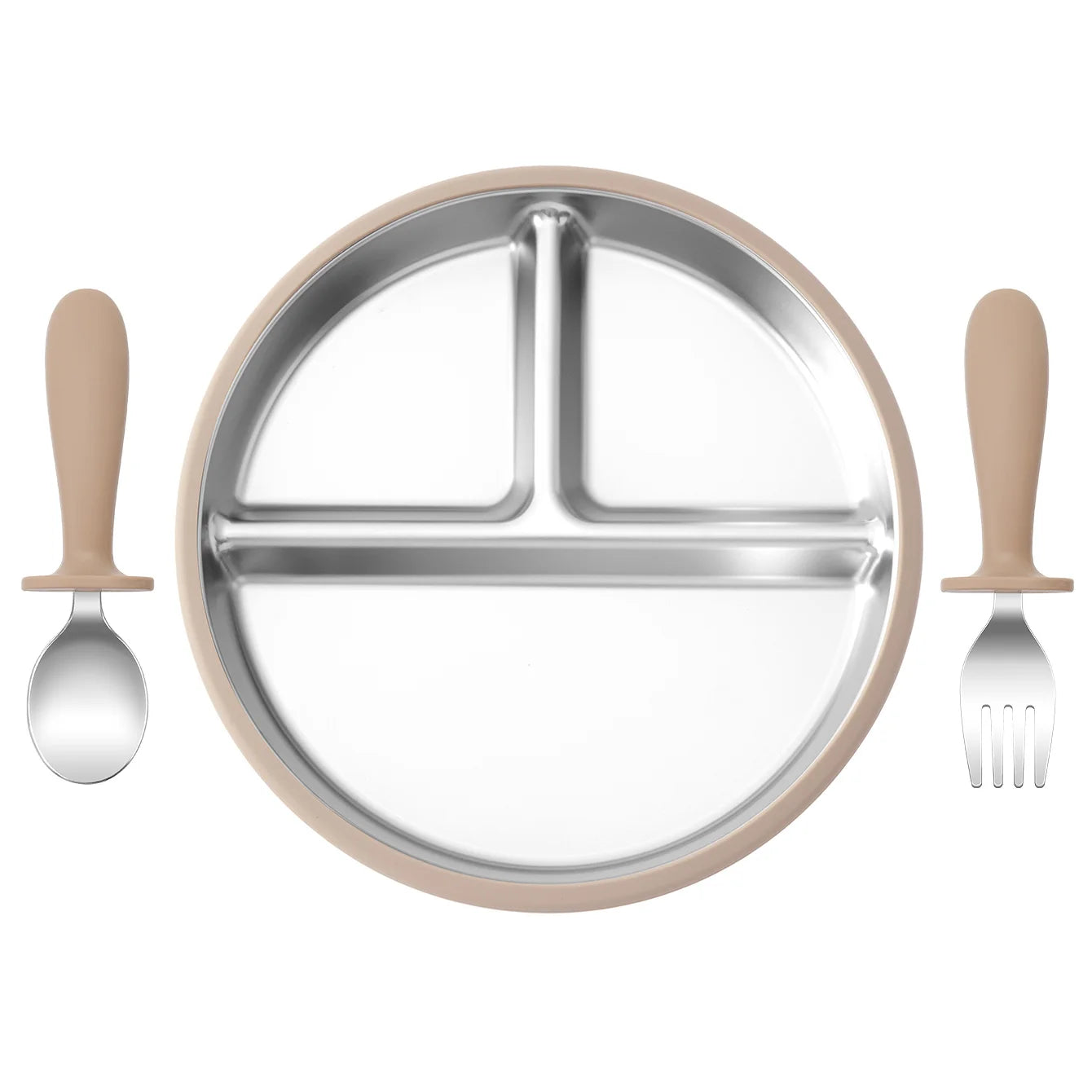 Kids Feeding Essentials – 3PCS Bowl, Spoon & Fork Set