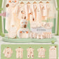 Summer Bunny Newborn Clothes Set – 20–26PCS Cotton Outfit for Boys & Girls