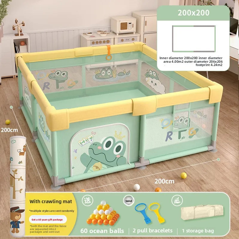 Non-Toxic Baby Playpen with Crawling Mat
