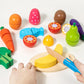 Montessori Cutting Fruit & Veg Toy Set