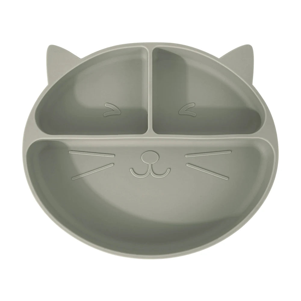 Toddler Feeding Set – Non-Slip Silicone Cartoon Plate & Bowl
