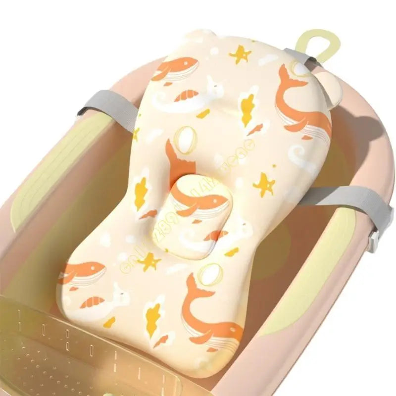 Infant Baby Bathing Pad Soft & Lightweight Newborns Bath Net Toddler Bath Rack Shower Accessories for Safe Bathing DXAD