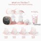 NCVI Double Electric Breast Pump, LED Display, 10pcs Breastmilk Storage Bags